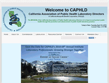 Tablet Screenshot of caphld.org